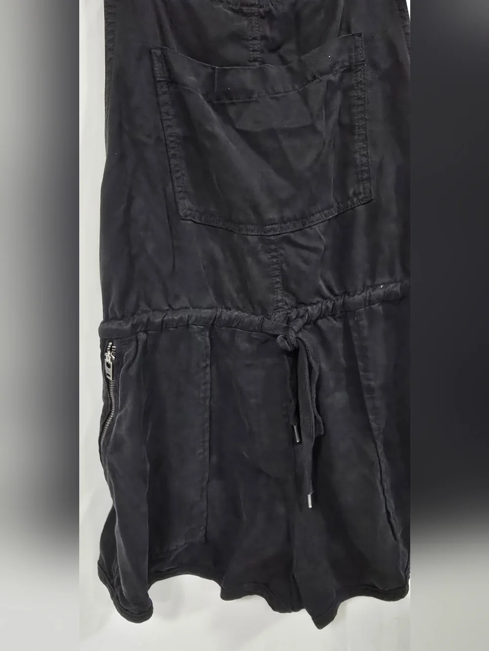 Aritzia Wilfred Free women S Beatriz romper overalls shorts black minimalist - Picture 7 of 10